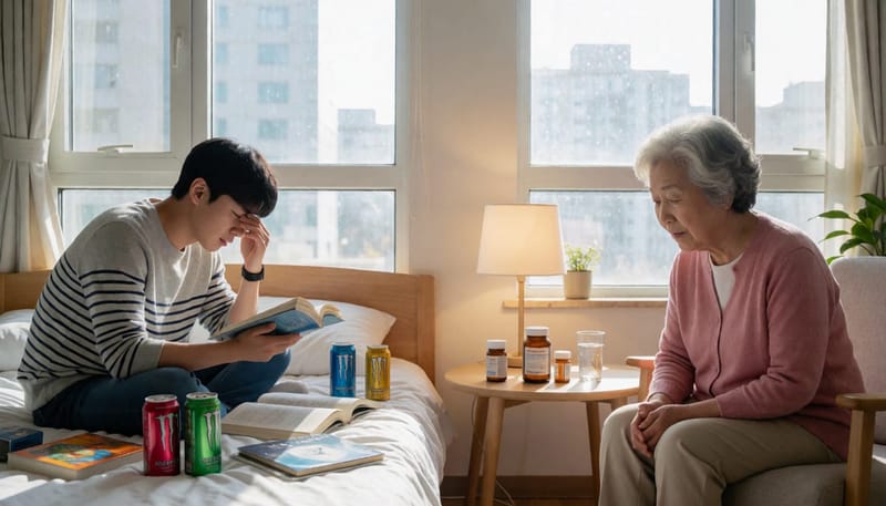 젊은층은 카페인·수면부족, 노년층은 만성질환·약물 등 서로 다른 생애주기 배경 원인을 대비