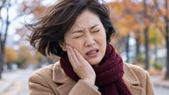 찬바람에 뺨을 스치기만 해도 전기 통하듯 찌릿해요
