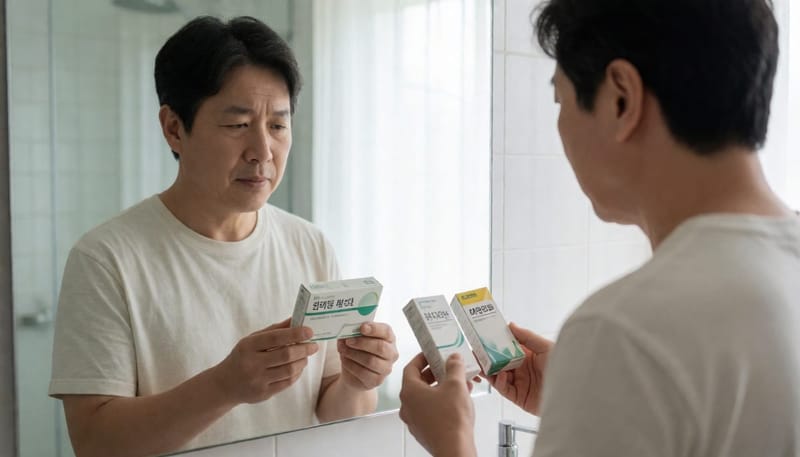 타이레놀 성분을 헷갈려하는 남성