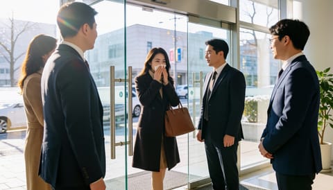 출근길 온도 바뀔 때마다 콧물이 줄줄, 알러지는 아니래요
