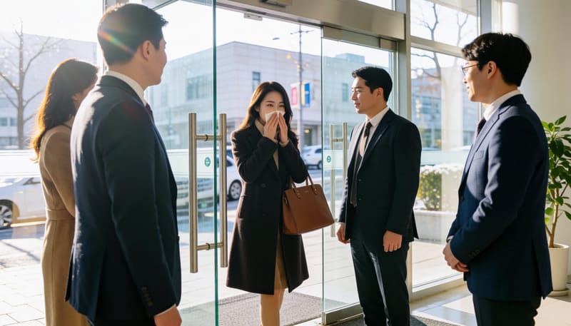 출근길 온도 바뀔 때마다 콧물이 줄줄, 알러지는 아니래요