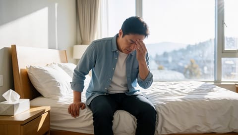 감기 뒤 갑자기 빙빙 도는 어지럼, 며칠째 안 없어져요