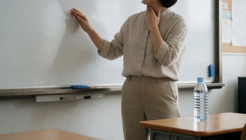 강의만 하면 목이 자주 쉬고 안 돌아와요, 방치하면 생기는 문제