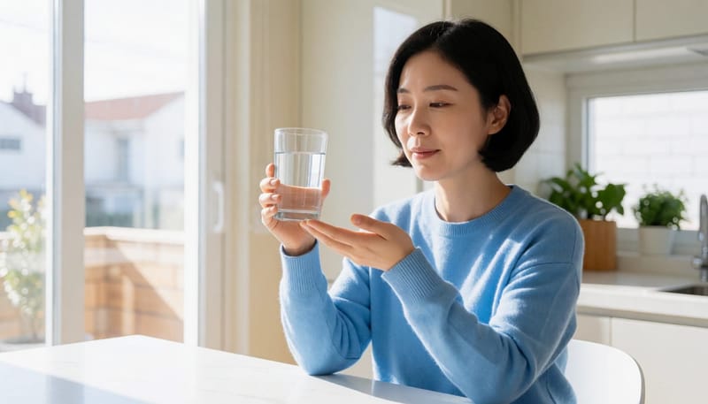 철분제를 복용하기 전 살펴보는 여성