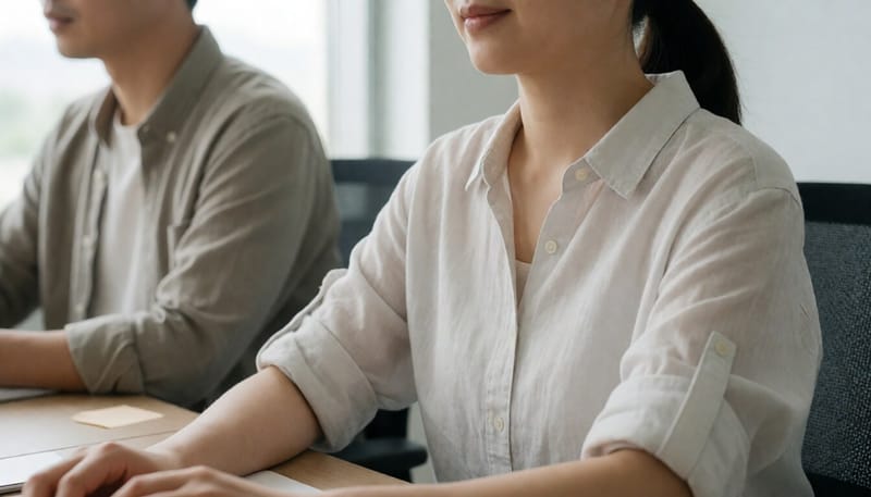목과 쇄골 주변에 붉은 자극이 보이는 성인의 피부