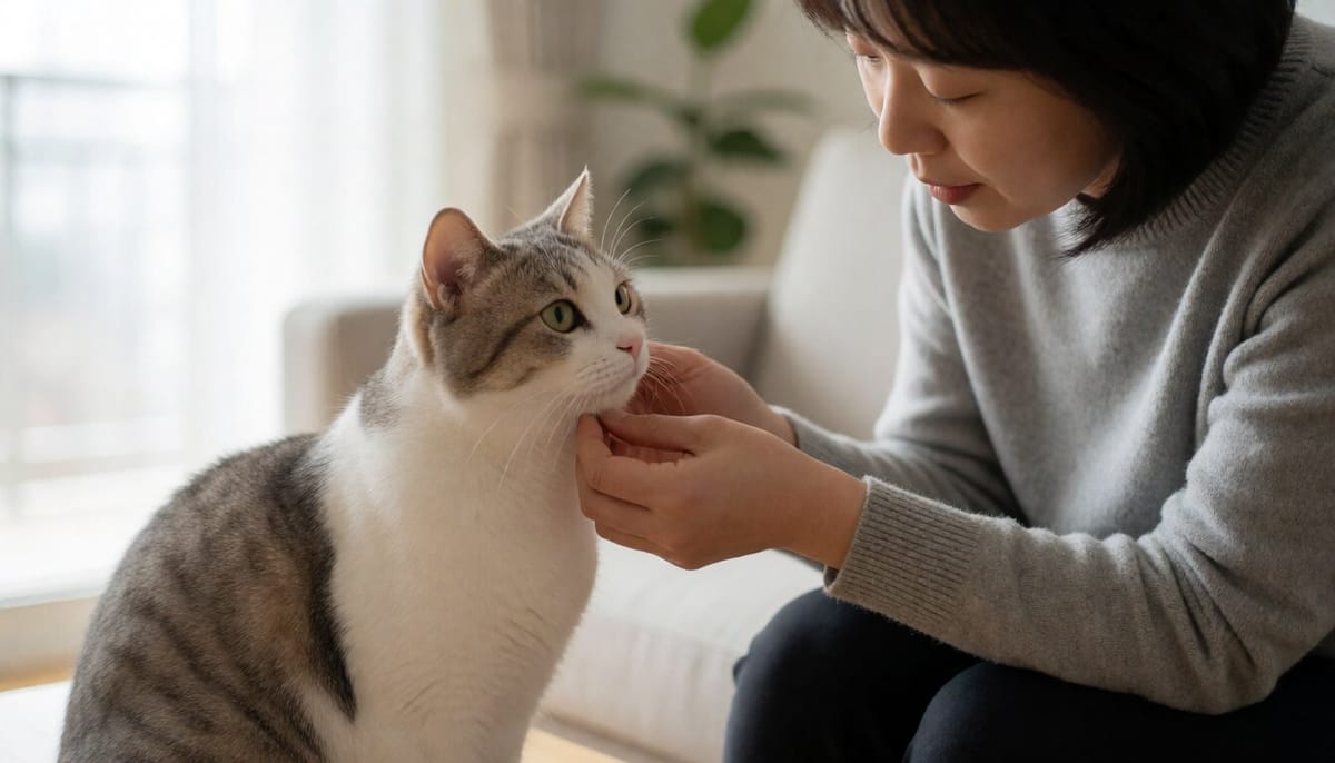 고양이 턱 여드름 같은 검은 알갱이, 식기 위생이 관건