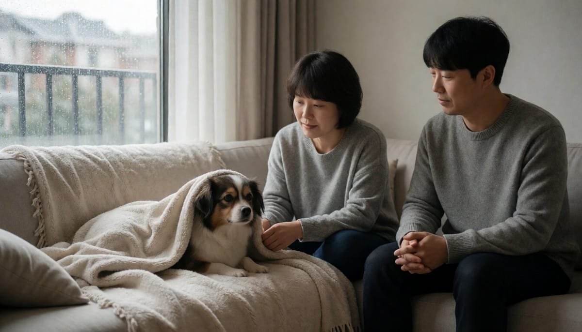 장마철 천둥소리에 떠는 반려견, 소음 스트레스 다스리는 법