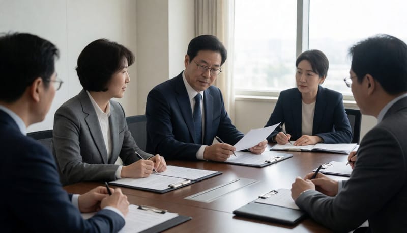 관계 기관 관계자들이 협의회에서 논의하는 모습