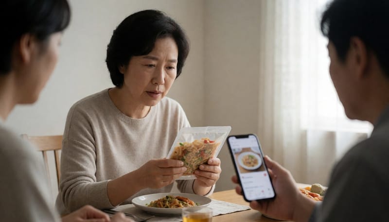 식품 회수 정보를 확인하는 모습