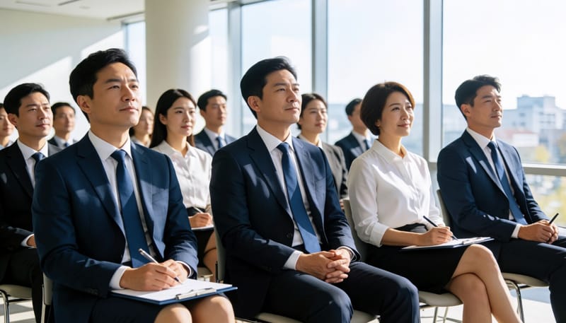 국민연금기금 수탁자 책임활동 설명회에 참석한 기업 관계자들의 모습