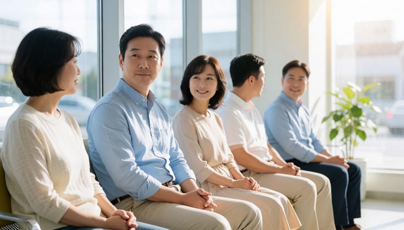 턱을 감싸며 통증을 호소하는 남성의 모습