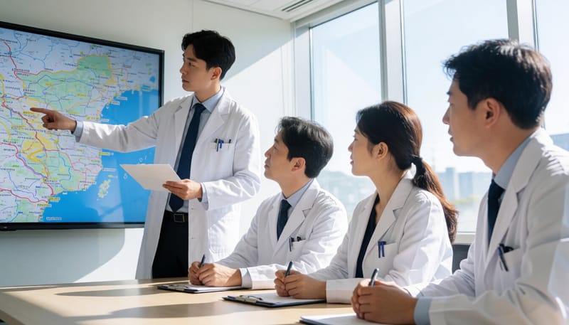 지역 감염병 대응 회의 모습 이미지