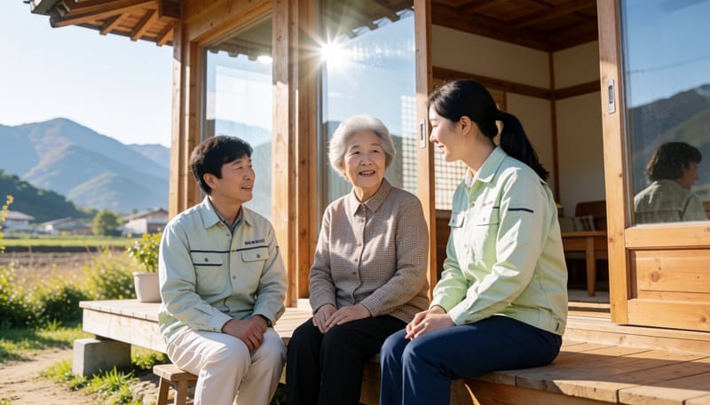 농촌 지역에서 재가돌봄 서비스를 받는 어르신