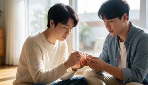 손톱 색 누렇게 변하고 두꺼워졌다면 무좀 의심해야