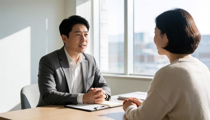 진료실에서 의사와 환자가 상담하는 모습