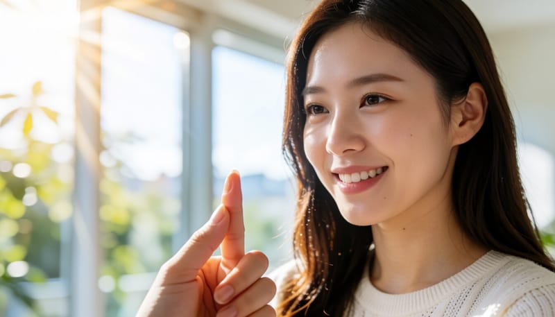 손톱 주변 피부가 붉어진 모습을 확대한 사진