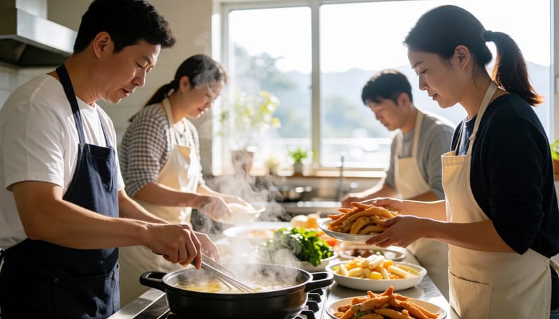 콜라겐이 풍부한 족발과 도가니탕 재료 손질 모습