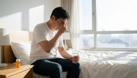 수면유도제 먹고 다음날 멍하고 어지럽다면 부작용 의심을