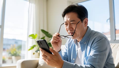 책 글씨가 흐릿하고 팔 뻗어야 보인다면, 노안수술 고민할 때
