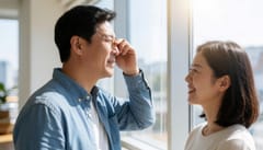 눈앞이 뿌옇고 빛이 번져 보인다면, 백내장 초기 증상 의심