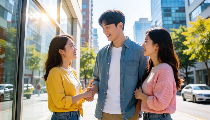 옆구리와 가슴을 붙잡고 괴로워하는 마른 체형의 남성