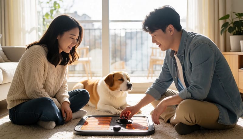 온열매트 온도를 조절하는 보호자