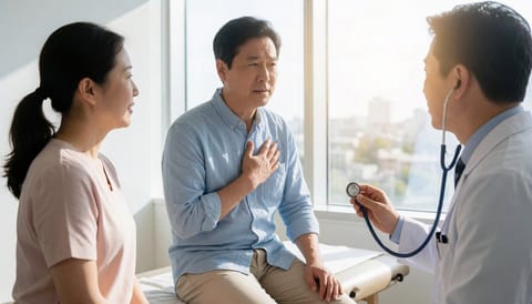 가슴이 갑자기 아프고 답답하다면 흉통 원인 짚어봐야