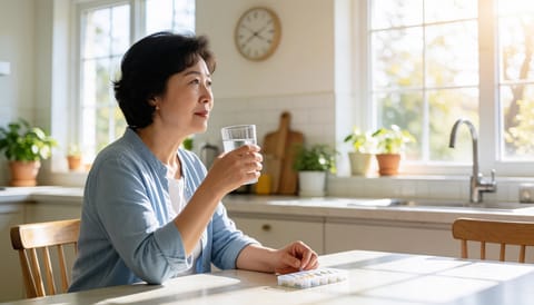 얼굴 화끈거리며 식은땀 쏟아질 때, 갱년기 약 먹어야 하나