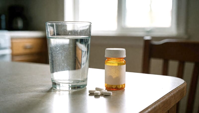 다낭성난소증후군 치료에 쓰이는 약과 물 한 잔